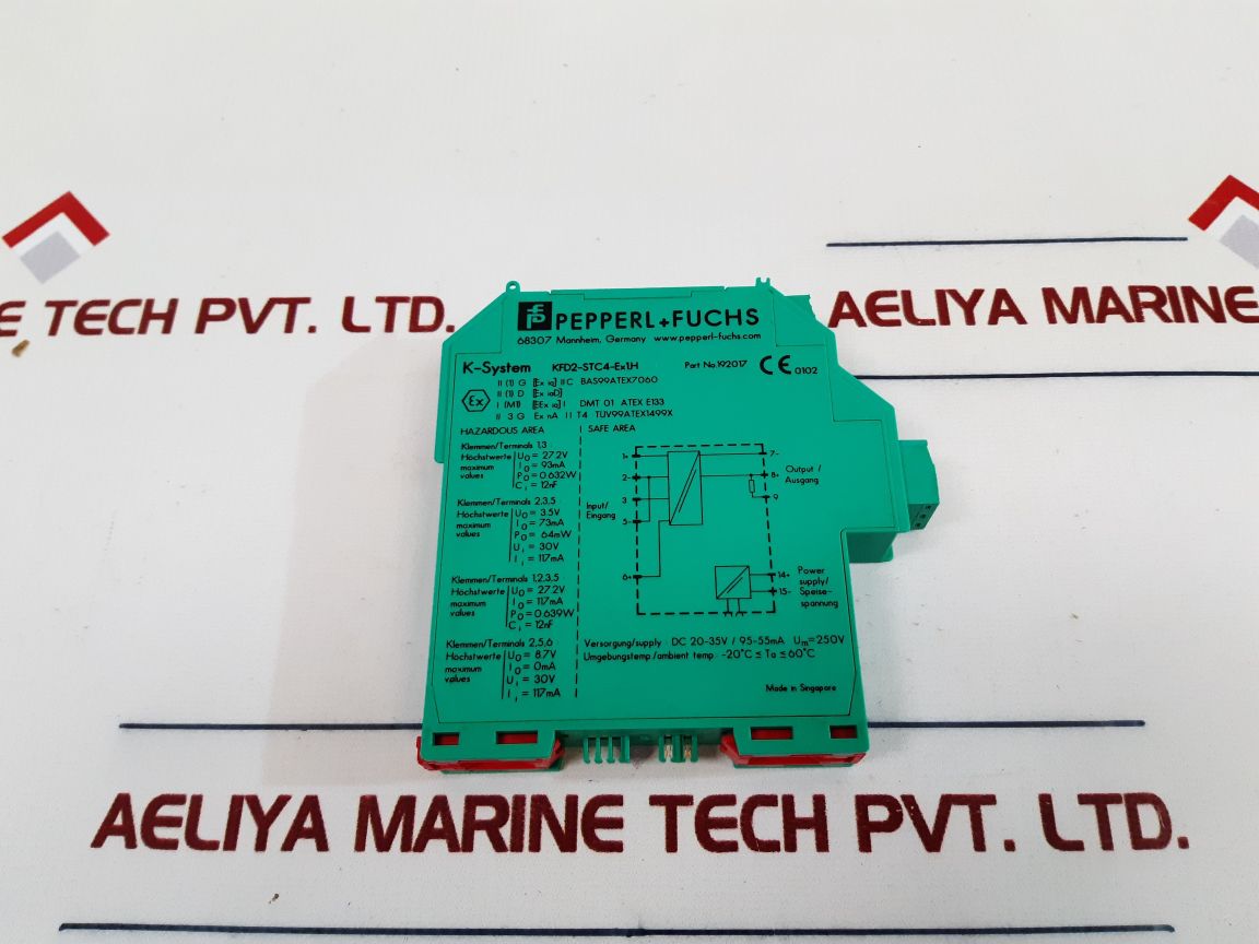 Pepperl+Fuchs K-system Kfd2-stc4-ex1.H Transmitter Power Supply 192017