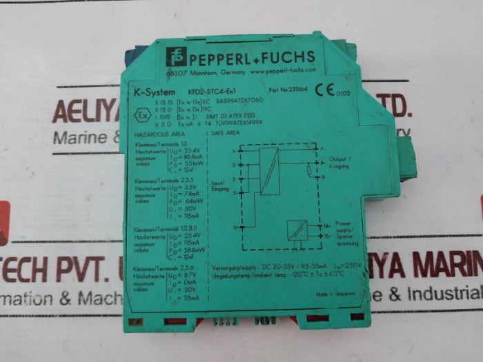 Pepperl+Fuchs Kfd2-stc4-ex1 Signal Isolator Smart Transmitter 231364 Dc 20-35V