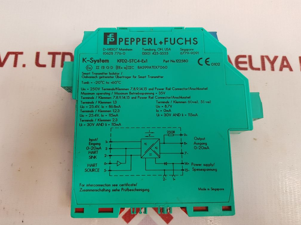 Pepperl+Fuchs Kfd2-stc4-ex1 Smart Transmitter Isolator 122580