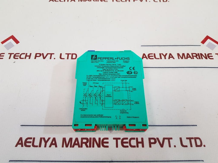 Pepperl+Fuchs K-system Kfd2-ut-ex1 Universal Temperature Measurement Amplifier 71922