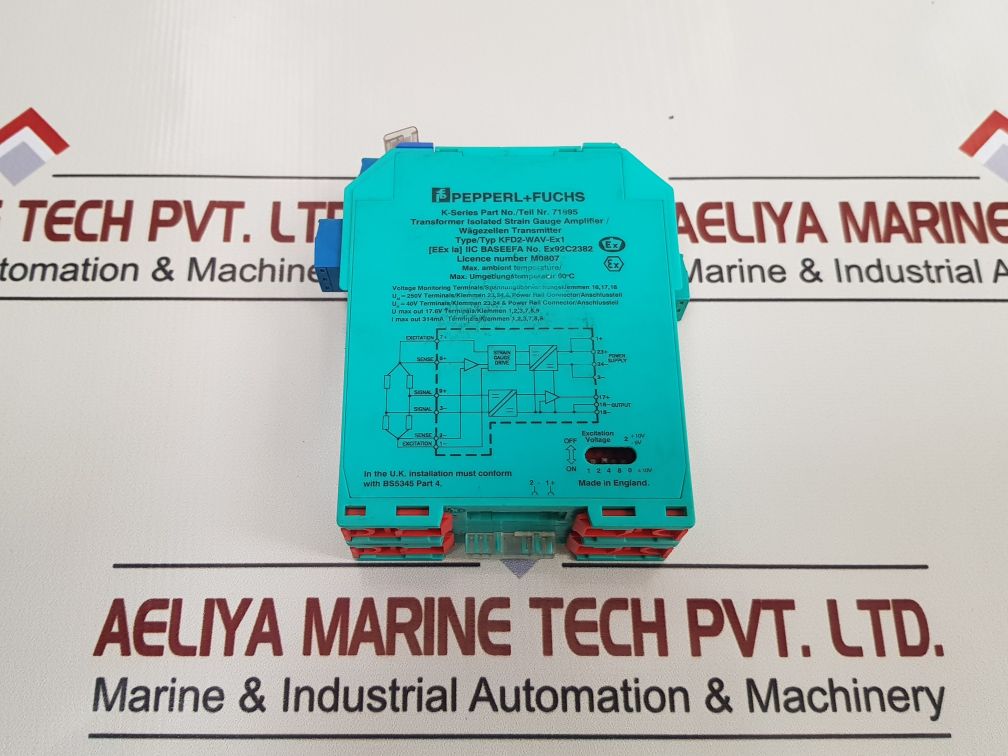 Pepperl+Fuchs Kfd2-wav-ex1 Transformer Isolated Strain Gauge Amplifier