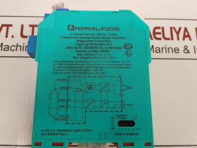 Pepperl+Fuchs Kfd2-wav-ex1 Transformer Isolated Strain Gauge Amplifier