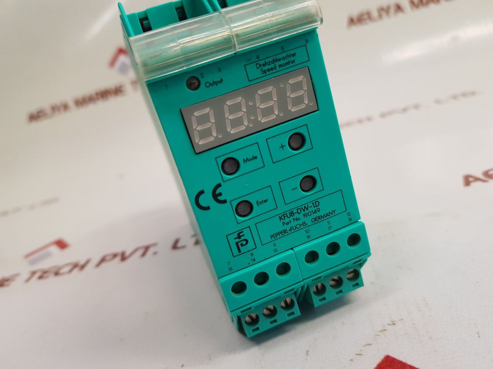 Pepperl+fuchs kfu8-dw-1.d speed monitor 190149