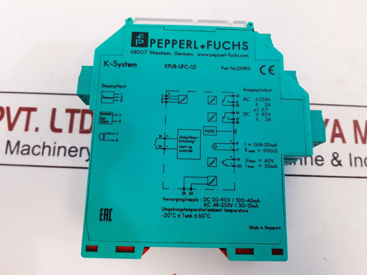 Pepperl+Fuchs Kfu8-ufc-1.D Frequency Converter 231195