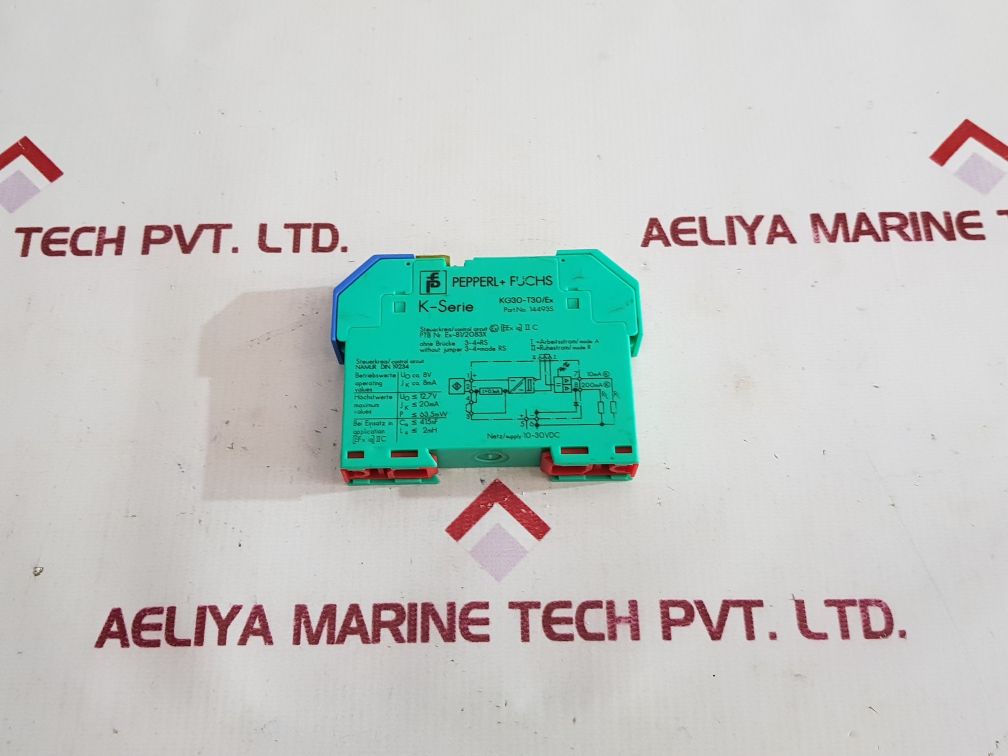 Pepperl+fuchs k series kg30-t30/ex safe barrier 14493s