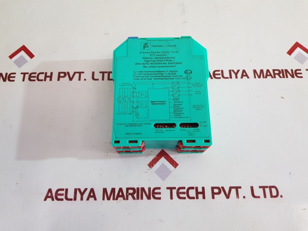 Pepperl+fuchs khd2-itr/ex1 temperature rtd amplifier 71170