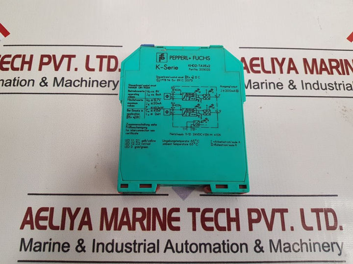 Pepperl+Fuchs K-series Khd2-ta1/Ex2 Transformer Isolated Amplifier 20302S