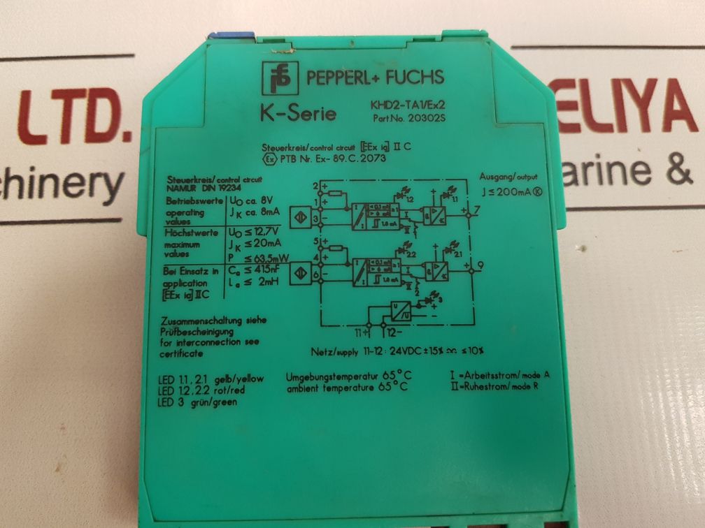 Pepperl+Fuchs K-series Khd2-ta1/Ex2 Transformer Isolated Amplifier 20302S