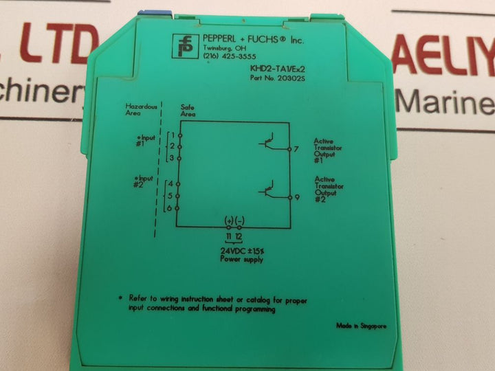 Pepperl+fuchs khd2-ta1/ex2 switching module 20302s