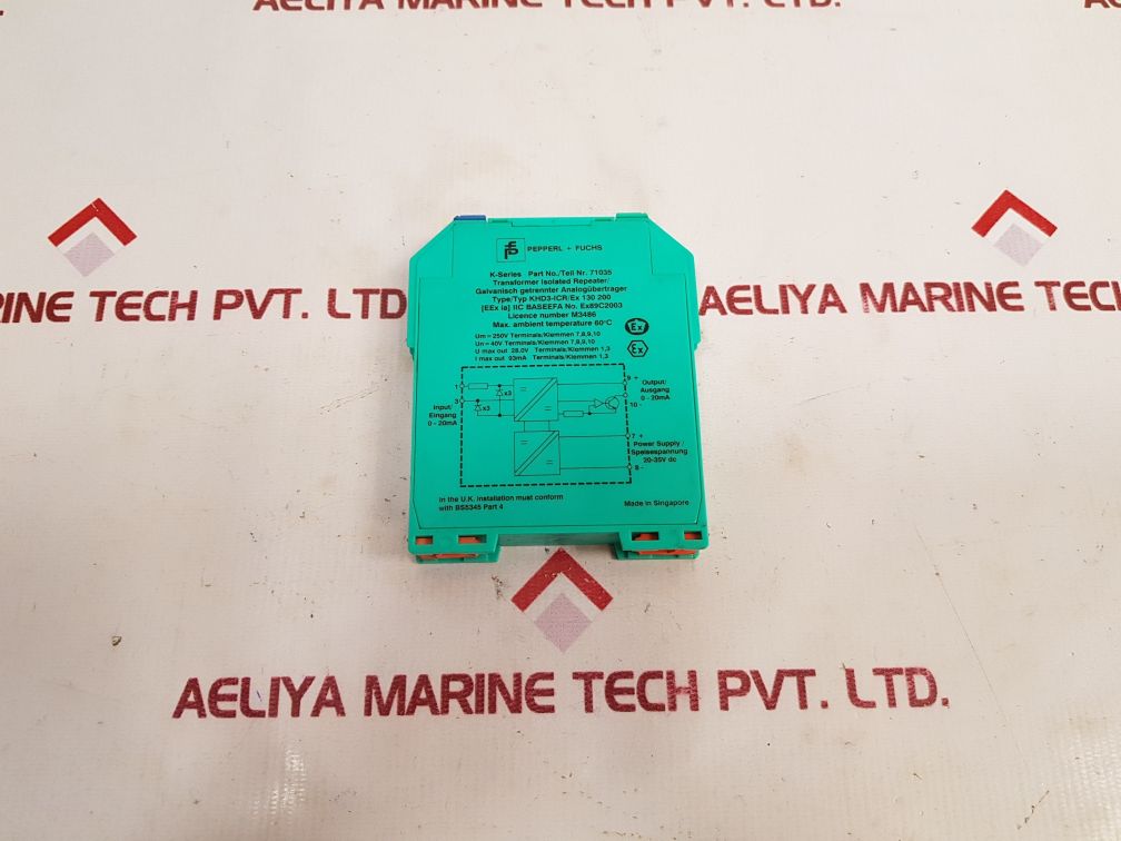 Pepperl + Fuchs K-series Khd3-icr/Ex 130 200 Transformer Isolated Repeater 71035