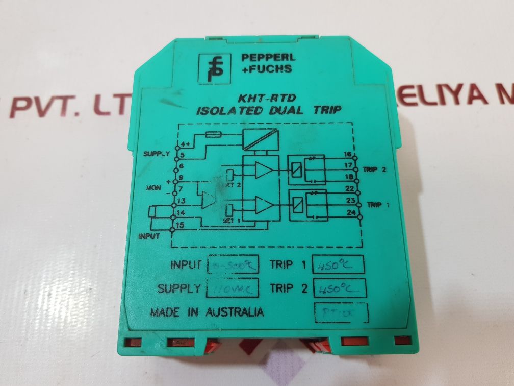 Pepperl+Fuchs Kht-rtd Isolated Dual Trip Amplifier