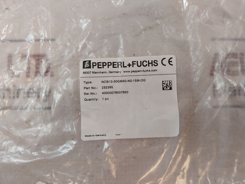Pepperl+Fuchs Ncb10-30Gm40-n0-15M-og Inductive Namur Sensor With 15M Cable