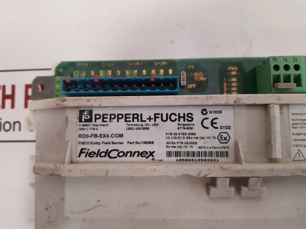 Pepperl+Fuchs Rd0-fb-ex4 Fieldconnex Fieldbus Barrier Dc 16-32V