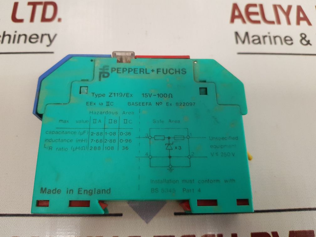 Pepperl+Fuchs Z119/Ex Zener Barrier Module 822097