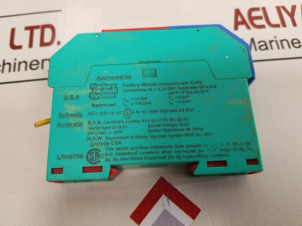 Pepperl+Fuchs Z119/Ex Zener Barrier Module 822097