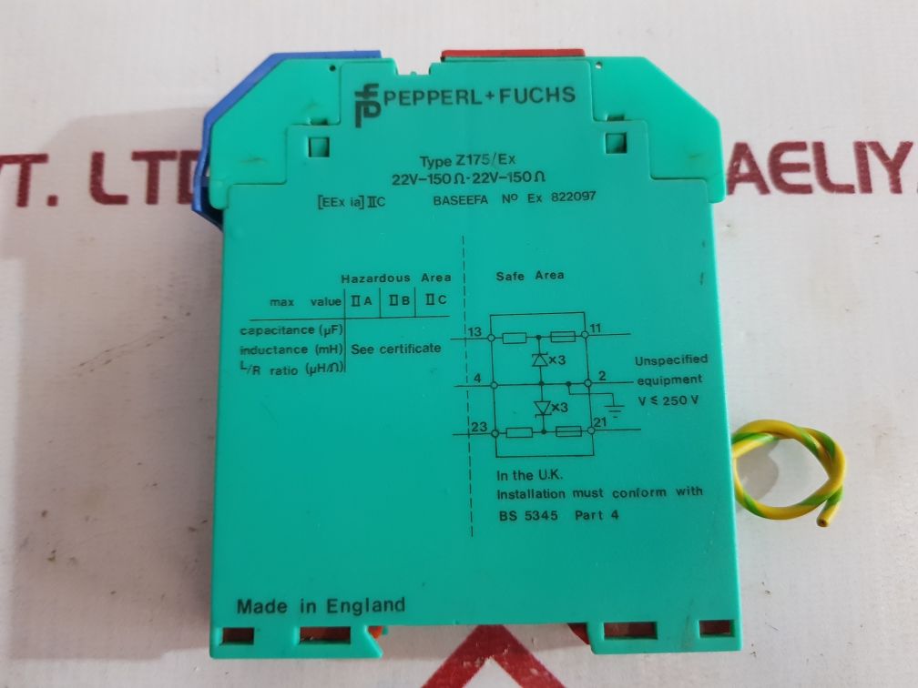 Pepperl + Fuchs Z175/EX Barrier Safety Relay Module