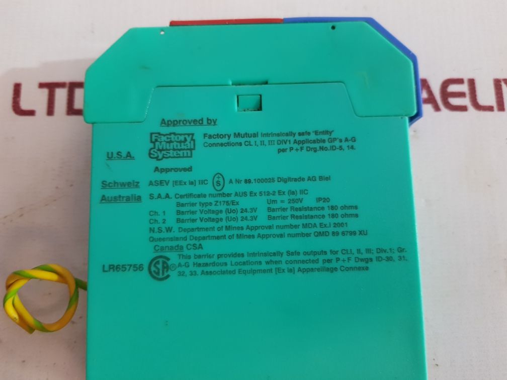 Pepperl + Fuchs Z175/EX Barrier Safety Relay Module