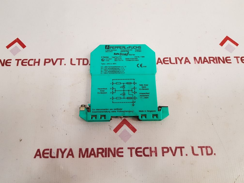 PEPPERL + FUCHS Z-Series Z757 Safe Snap Barrier 71889 250V