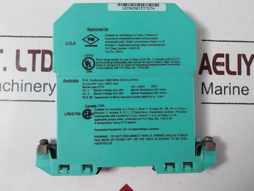 Pepperl+Fuchs Z779 Safe Snap Barrier 71806