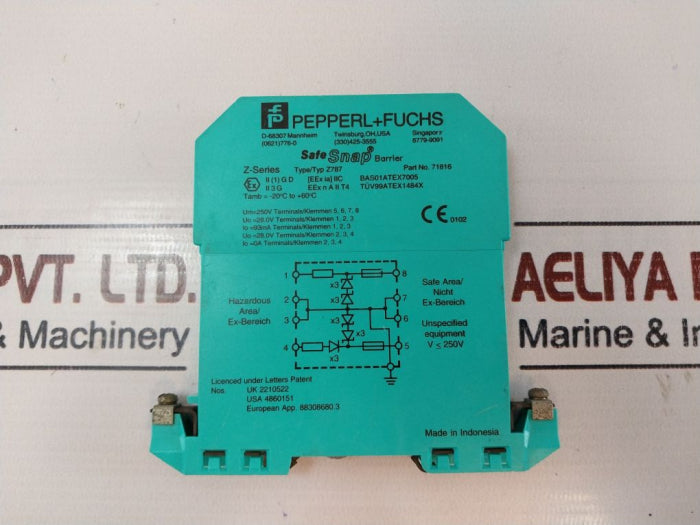 Pepperl+Fuchs Z787 71816 Safe Snap Barrier