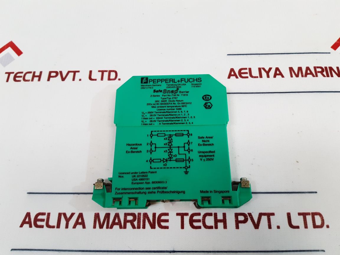 Pepperl+Fuchs Z787 Safe Snap Barrier 71816 Used One