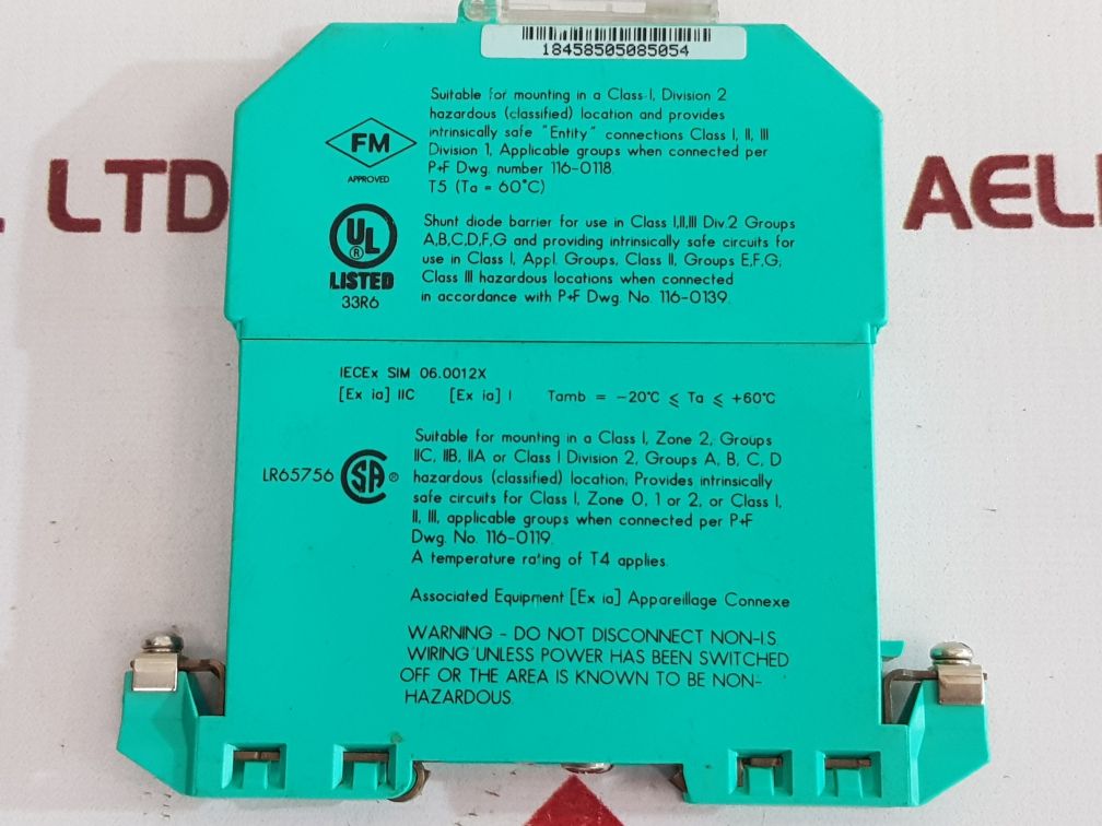 Pepperl + Fuchs Z-series Z961 Safe Snap Barrier 71795