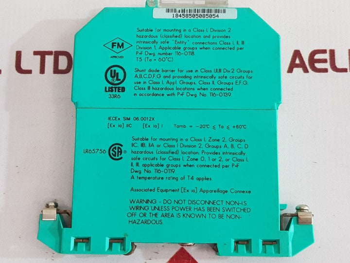 Pepperl + Fuchs Z-series Z961 Safe Snap Barrier 71795