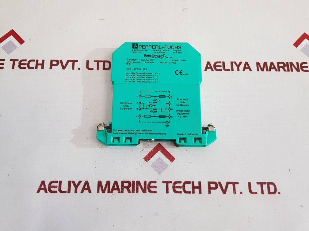 Pepperl + Fuchs Z-series Z967 Safe Snap Barrier