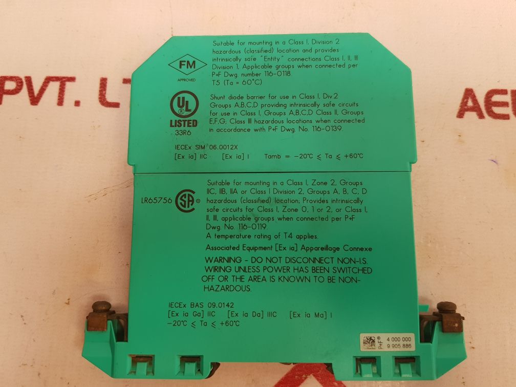 Pepperl + fuchs z- system z967 safe snap barrier