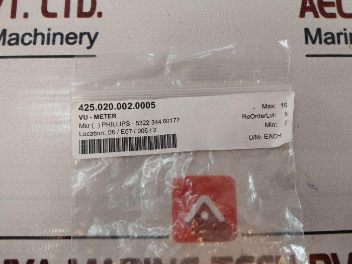 Philips 20-100% Analog Volume Unit Meter 5322 344 60177