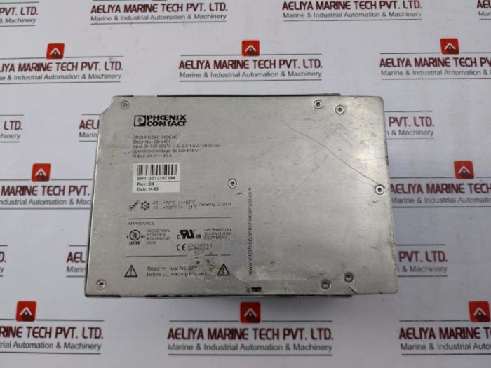 Phoenix Contact 2866404 Trio Power Switching Supply 40A 400-500V