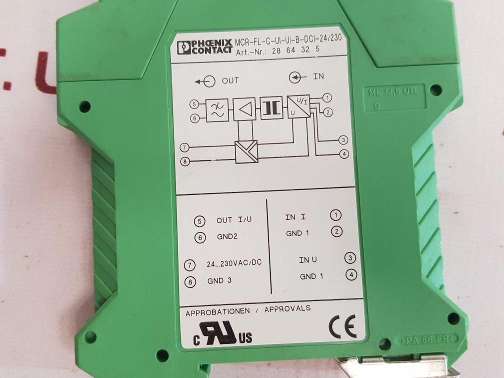Phoenix contact mcr-fl-c-ui-ui-b-dci-24/230 isolating amplifier