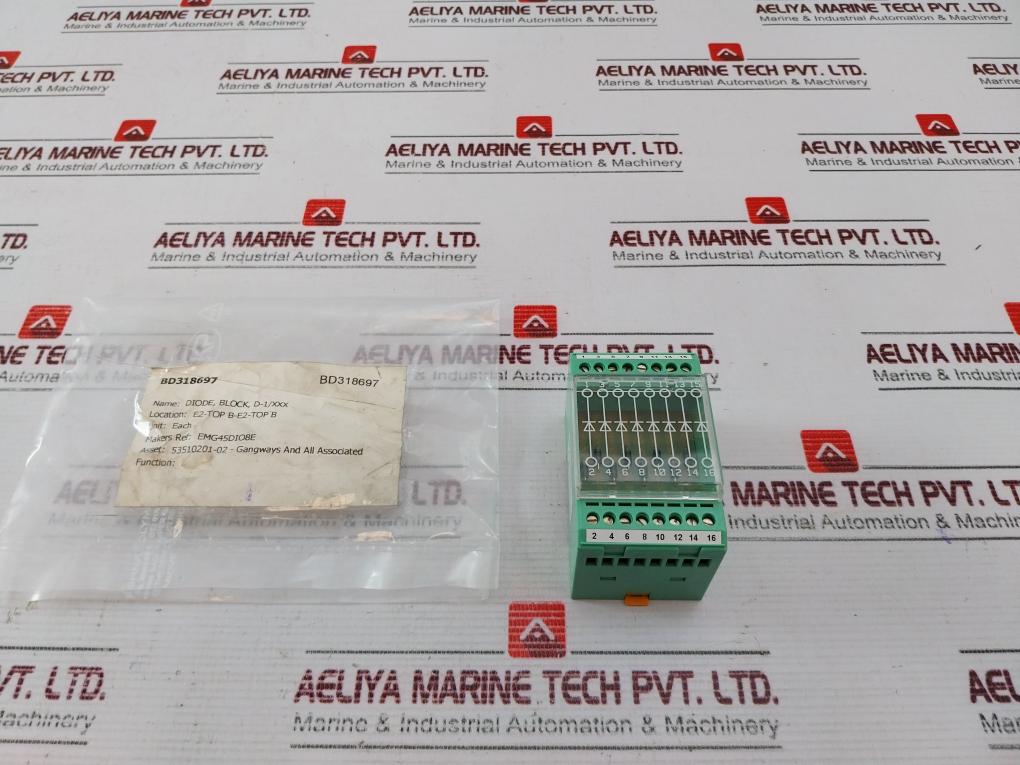 Phoenix Contact 2950103 Diode Block Module Emg 45-dio 8E – Aeliya ...