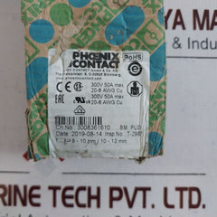 Lot of 8X Phoenix contact 300v 50a max block