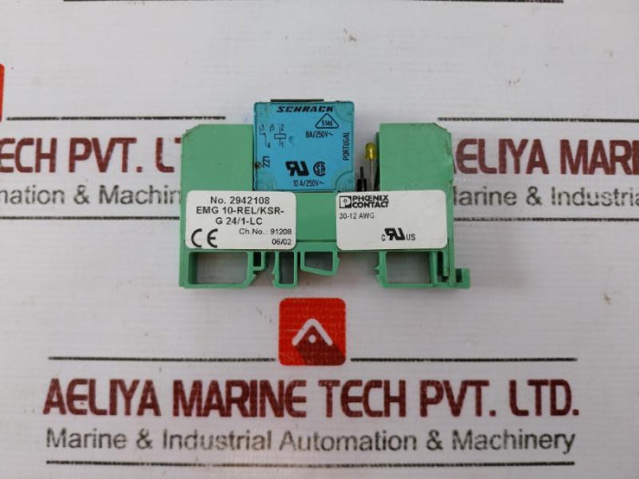 Phoenix Contact Emg 10-rel/Ksr-g 24/1-lc Relay Module 10A/250V 2942108