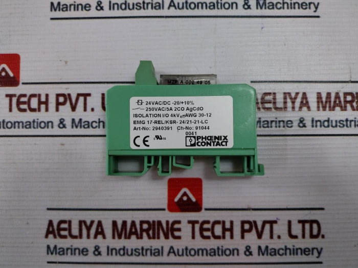 Phoenix Contact Emg 17-rel/Ksr-24/21-21-lc Relay Module 24Vac/Dc