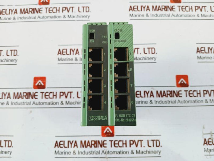 Phoenix Contact Fl Hub 8Tx-zf Din Rail Mountable Ethernet Hub 2832551