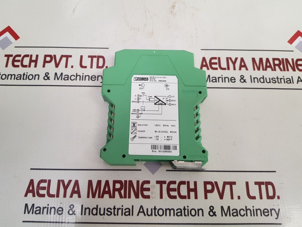 Phoenix Contact Mcr-c-ui-ui-dci-soks Signal Conditioner 2864969 Power 18-31.2Vdc, 60Ma