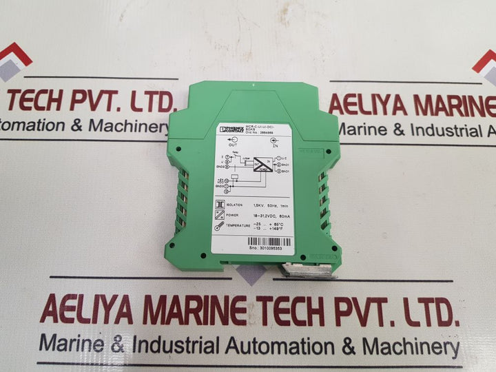 Phoenix Contact Mcr-c-ui-ui-dci-soks Signal Conditioner 2864969 Power 18-31.2Vdc, 60Ma