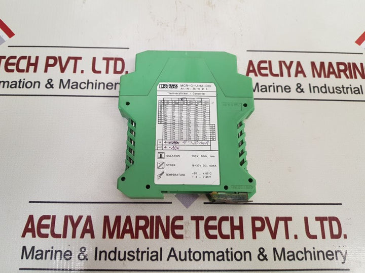 Phoenix Contact Mcr-c-ui/Ui-dci Isolation Amplifier 18-30V Dc, 60Ma