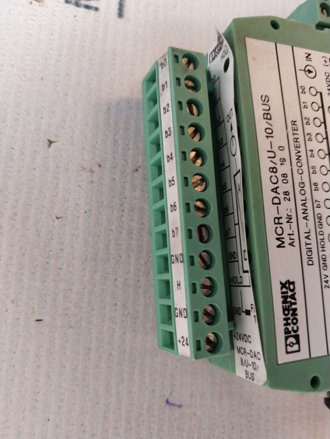 Phoenix Contact Mcr-dac8/U-10/Bus Digital Analog Converter 24Vdc