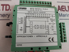 Phoenix Contact Mcr-dac8/U-10/Bus Digital Analog Converter 24Vdc