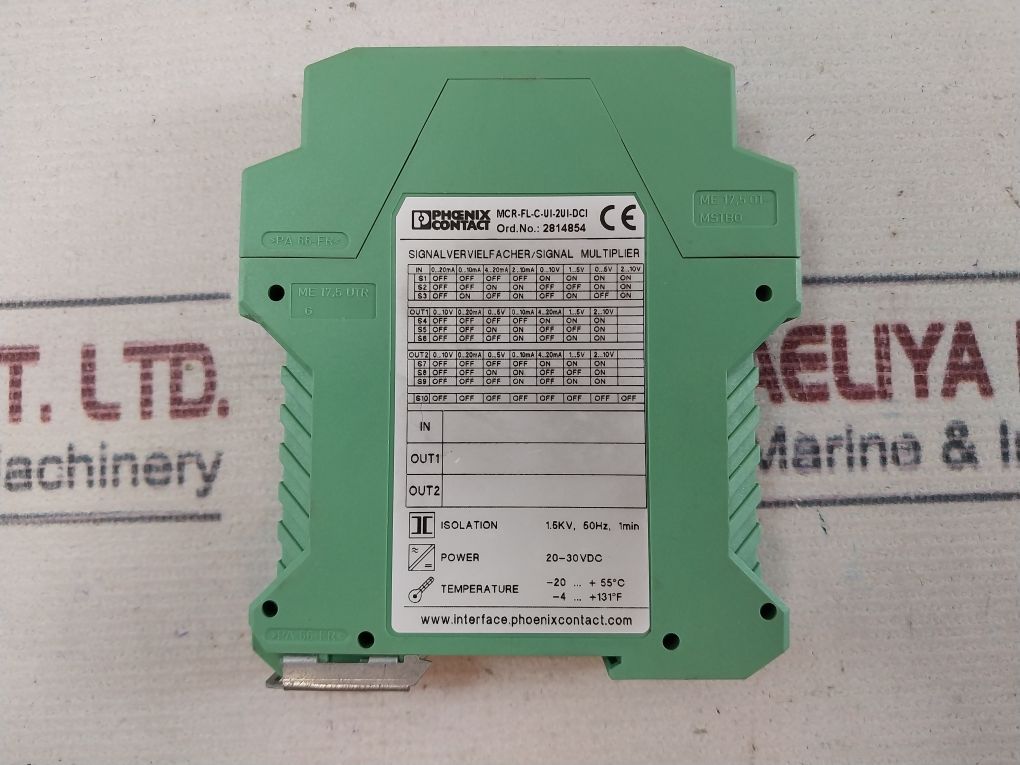 Phoenix Contact Mcr-fl-c-ui-2Ui-dci Signal Multiplier 20-30 Vdc 120 Gm
