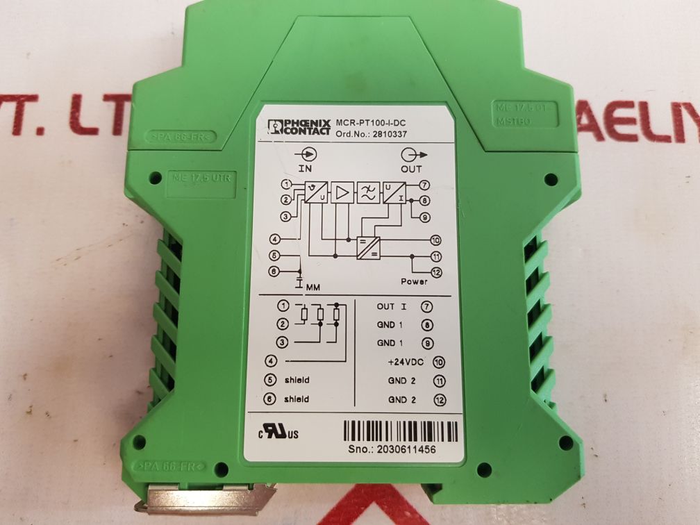 Phoenix Contact Mcr-pt100-i-dc Temperature Transmitter