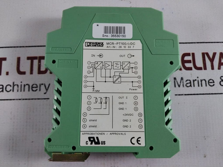 Phoenix Contact Mcr-pt100/I/Dc Temperature Transducer 4-20Ma