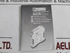 Phoenix Contact Mcr-pt100/I/Dc Temperature Transducer 4-20Ma