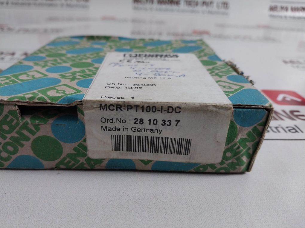 Phoenix Contact Mcr-pt100/I/Dc Temperature Transducer 4-20Ma