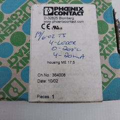 Phoenix Contact Mcr-pt100/I/Dc Temperature Transducer 4-20Ma