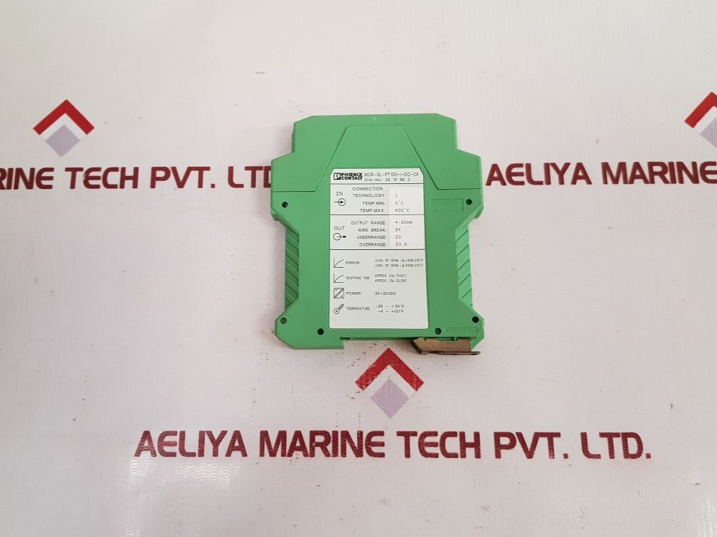 Phoenix Contact Mcr-sl-pt100-i-dc-24 Temperature Transducer 28 14 88 3