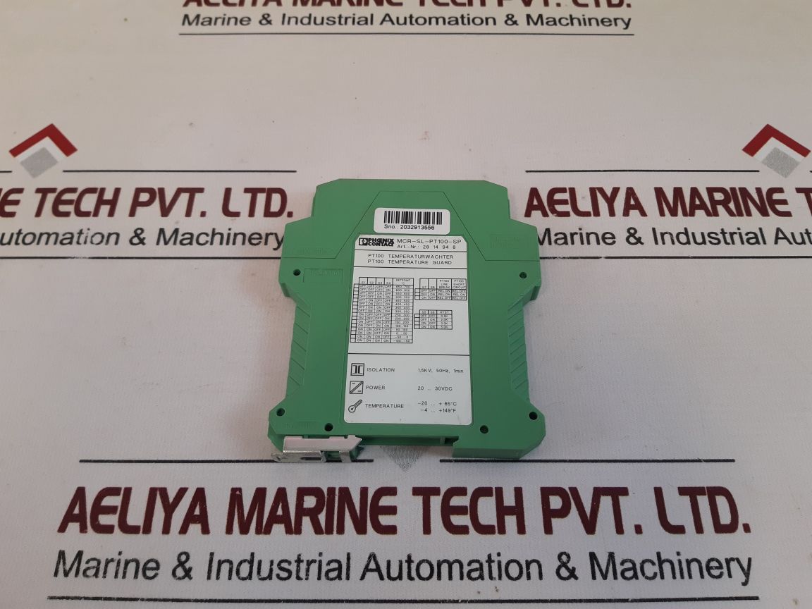 Phoenix Contact Mcr-sl-pt100-sp Temperature Monitoring 20-30Vdc 28 14 94 8